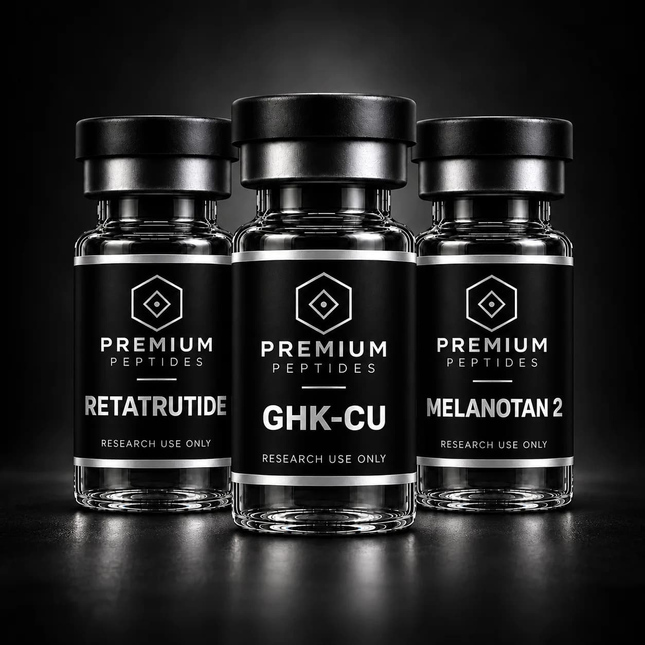 ASCEND Bundle is a set of three research products supplied together at one price: GHK-Cu 50 mg, Retatrutide 10 mg and Melanotan 2 10 mg. Every item is sold for laboratory and analytical research only.